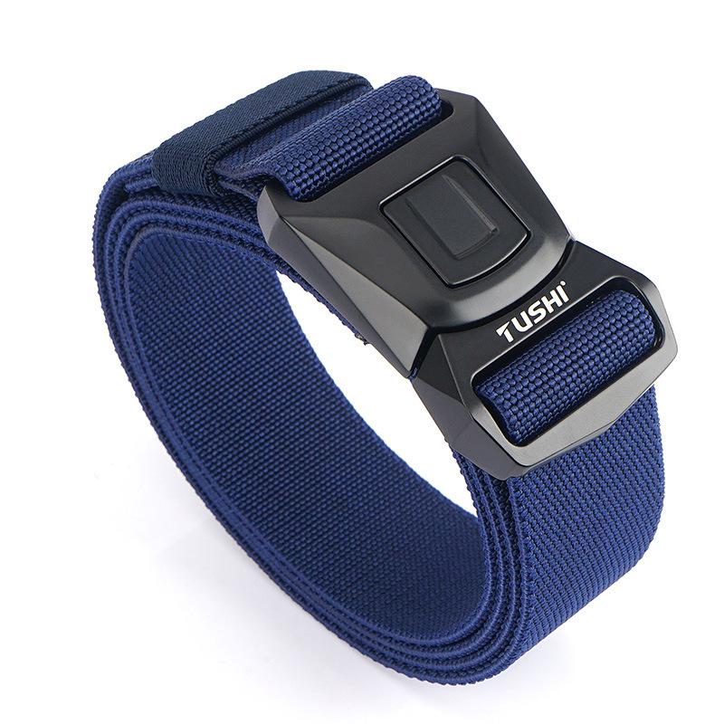 New quick-release buckle tooling outer belt quick-drying elastic pants belt men's belt