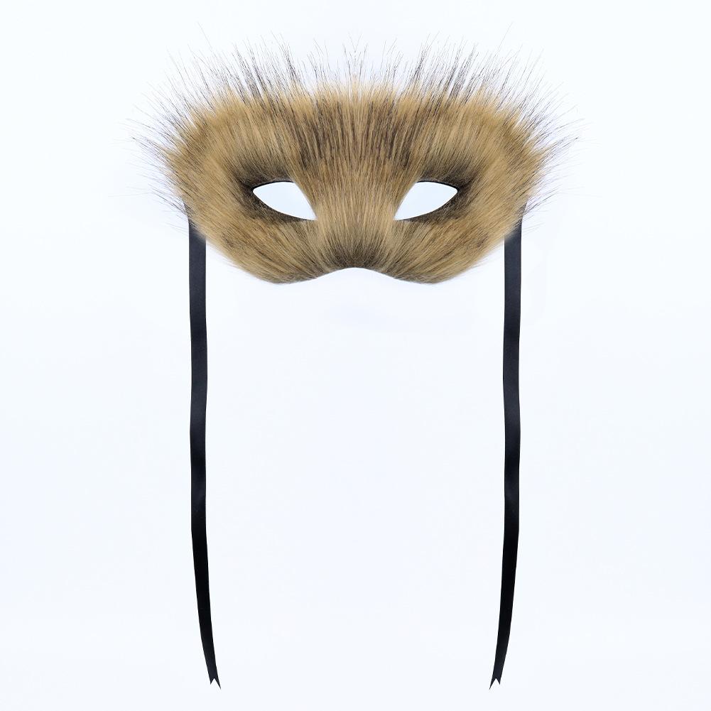 

Sexy Women Plush Fox Half Face Mask Cosplay Animal Cat Furry Masks Halloween Carnival Dress Up Party Costume Props Gifts Deluxe
