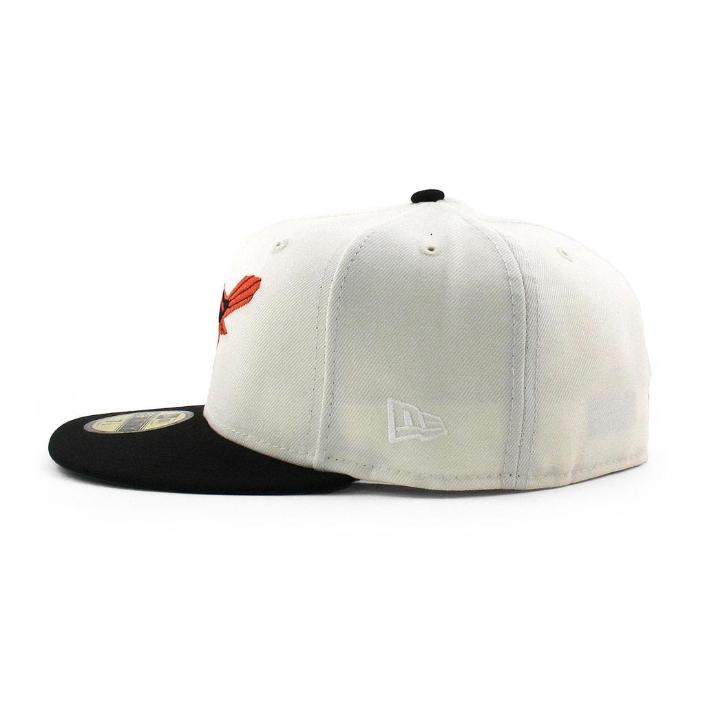 [New Era] Trendy color brim cap 59FIFTY Baltimore Orioles MLB 1958 ALL STAR GAME GREEN BRIM BALTIMORE ORIOLES hat 5950 side patch Sz7-34 [Used]