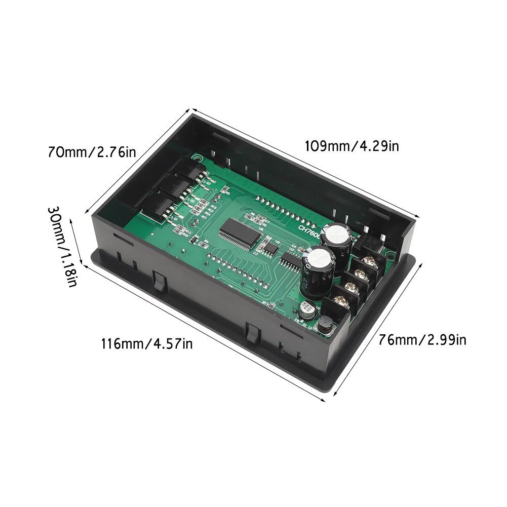 30A 6.5V-55V DC Brush Motor PWM Speed Controller Digital LCD Cycle Run/Stop Timer