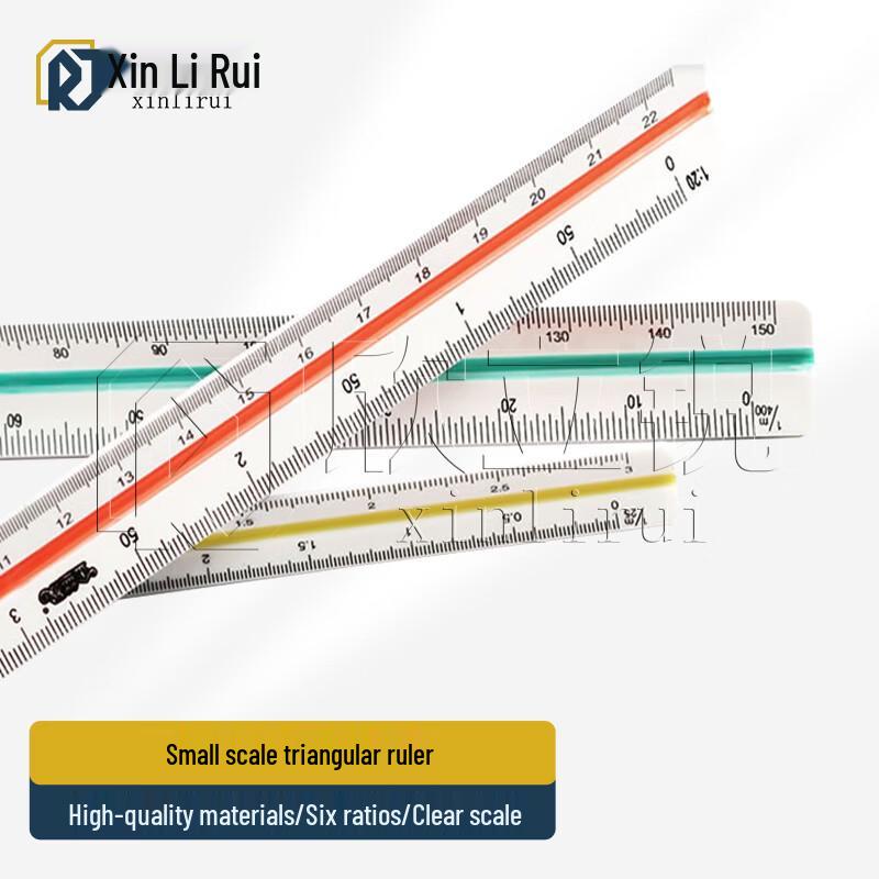 Xinliru Multi-functional Triangular Scale Ruler