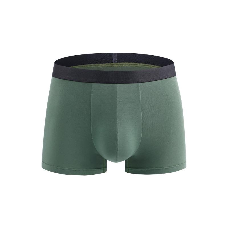 Plus-size Men's Spring and Summer Modal Sports Breathable Mid-waist Briefs