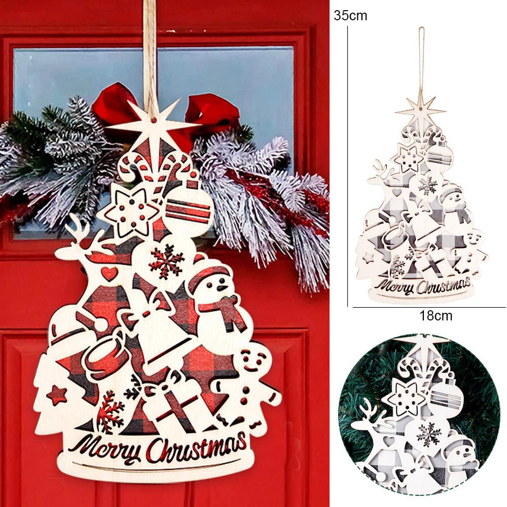 Festliche Holz-Weihnachtsbaumdeko Lebendige Ornamente Für Feiertagsfeiern Ausstellungen Und