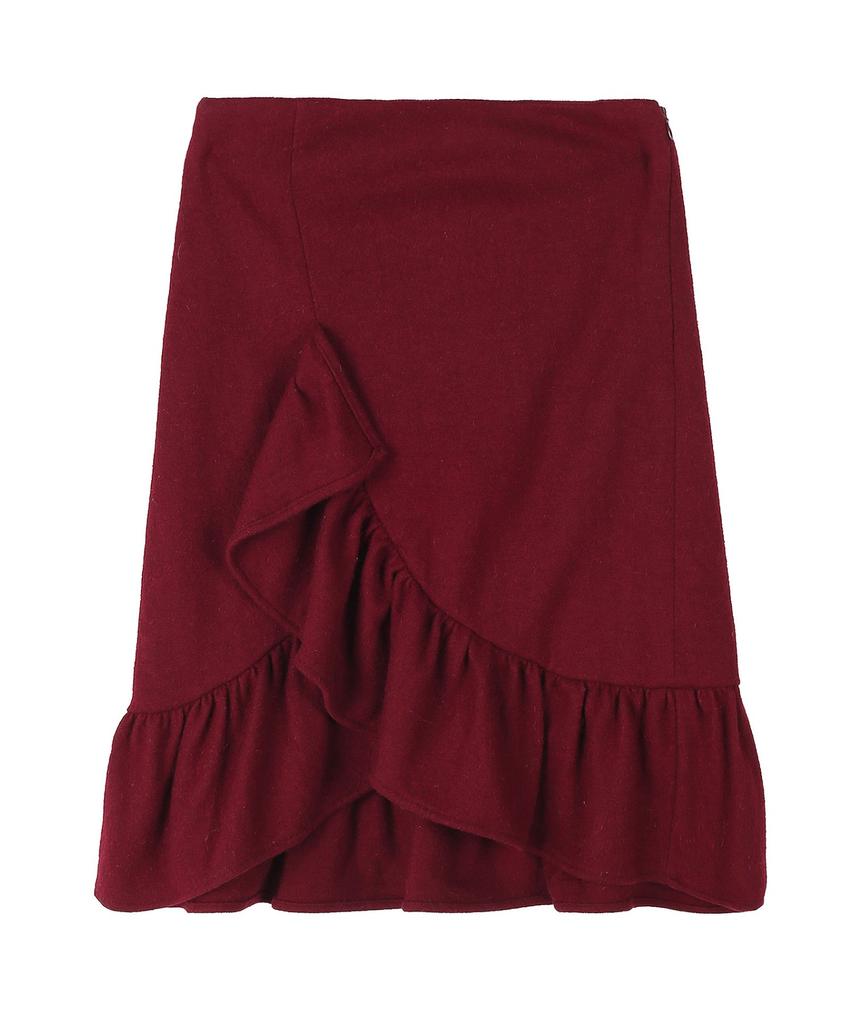 MESENSE Ruffled Wool Skirt_M7Zskm202Z