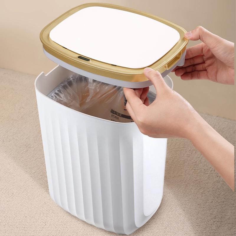 12/15L Fashion Home Kitchen Bathroom Smart Sensor Trash Can Household Automatic Electronic Trash Can Kitchen Waste Bin Trash Can