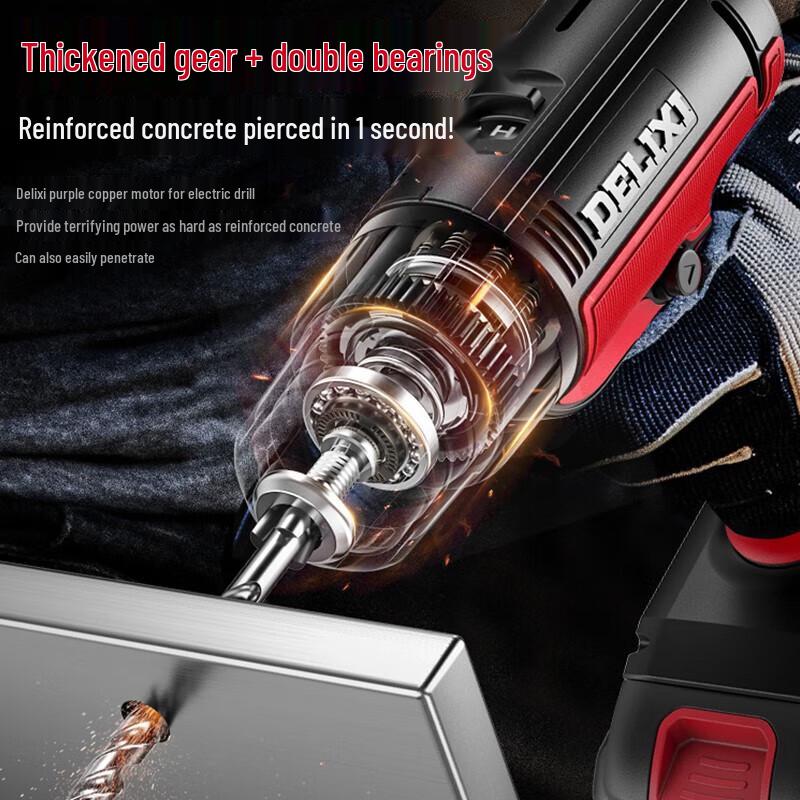 Delixi 16.8V Cordless Electric Drill/Screwdriver CN Plug (adapter Included)