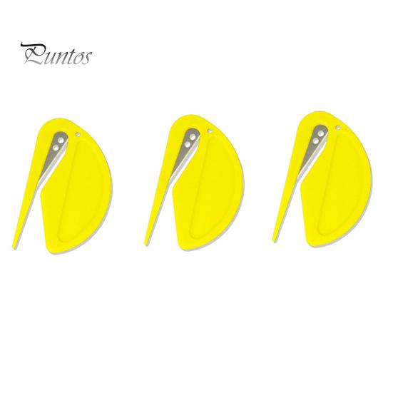 

Многоцелевой открывалка для писем с острым лезвием, инструмент для резки бумаги для рулона крафт-бумаги, упаковочная упаковка для скрапбукинга, рождественский конверт, почта 3pcs жёлтый