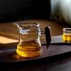 Tea Ceremony Tea Mug 400ml Wooden Hndle Heat-resistant Glass Fair Cup with Crescent Filter Tea Maker Kung Fu Tea Set Accessories
