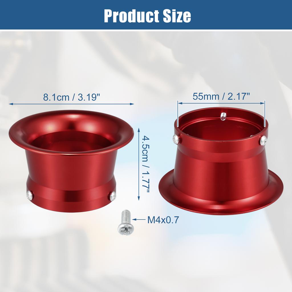 Motoforti 50mm Velocity Stack Motorcycle Carburetor Air Filters Carb Funnel Trumpet for Honda for Yamaha for Kawasaki