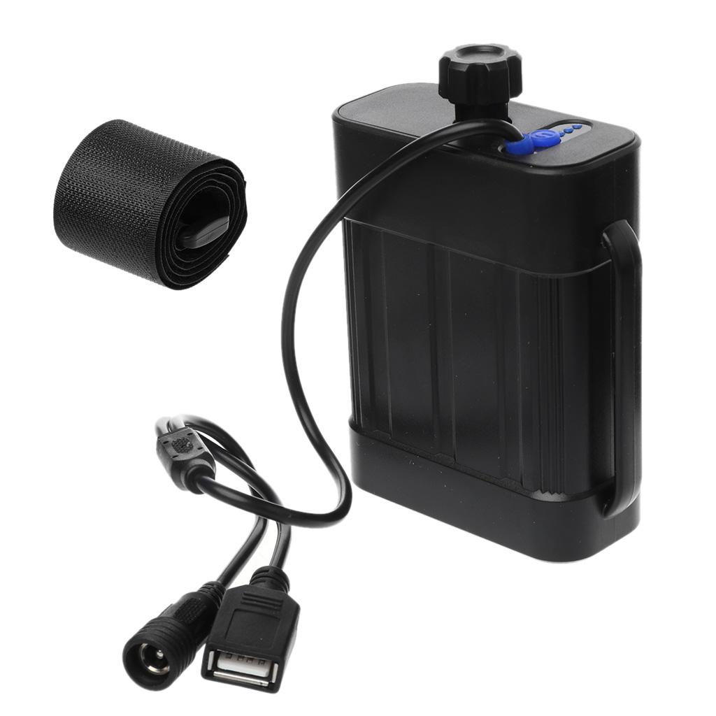 8.4V Rechargeable Battery Pack for Bicycle Lights & Headlamps IPX7 Battery Replacement 2 X 18650 Batteries Housing