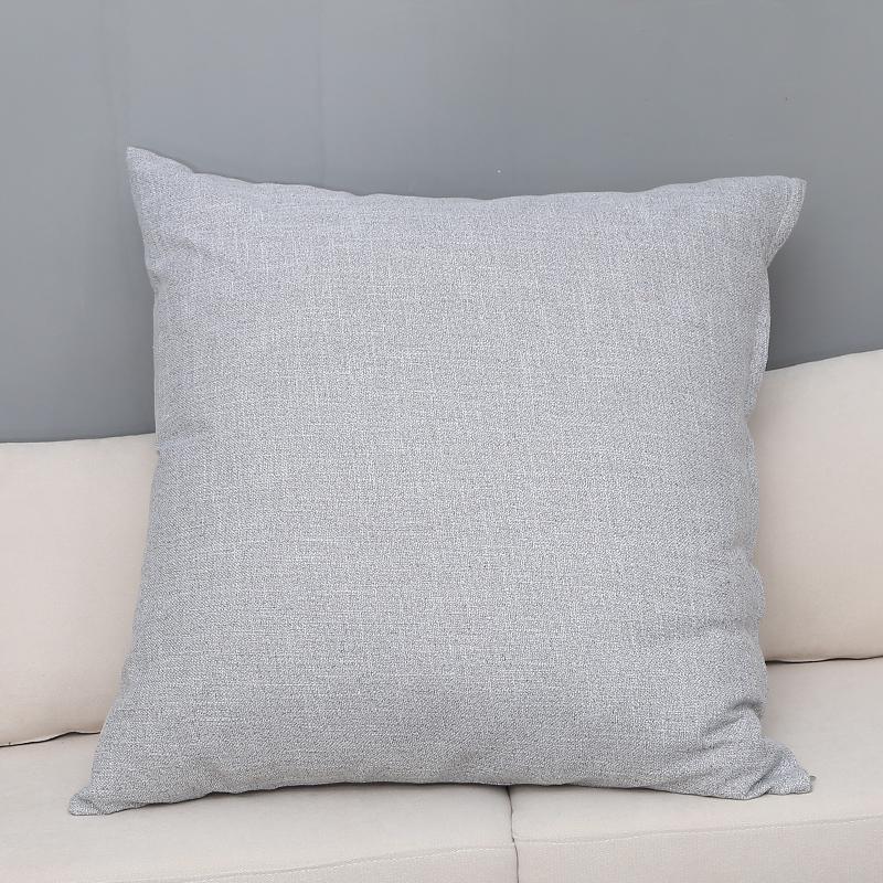 

Large Soft Cushion Cover Sofa Bed Backrest Pillowcase Solid Color Huge Pillow Case Protector Washable 80CM 50x50cm