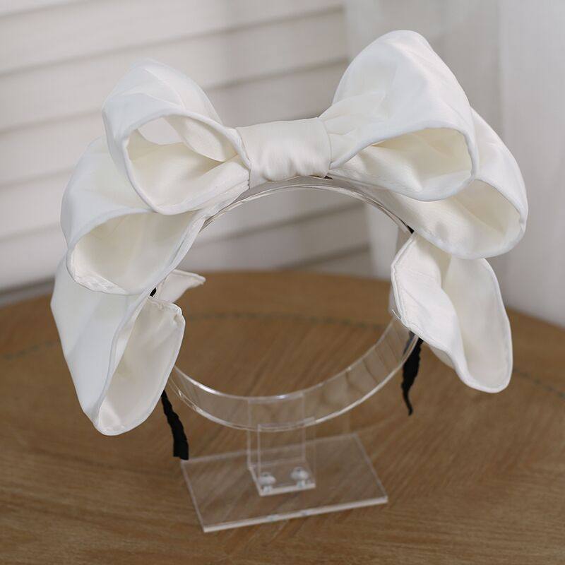 Japanese Doll Lolita Headband Lo Headgear Headbands for Women Satin Lolita Big Bow KC