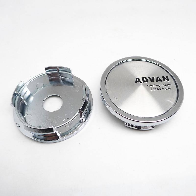 4 Stück 58mm 52mm Advan Racing Felgendeckel Auto Mittelnaben Nabenkappen Auto Felgen Staubschutz Logo Emblem Abzeichen Styling Zubehör