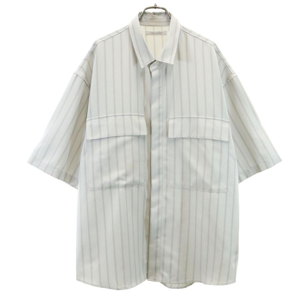 JOURNAL STANDARD Striped Pattern Short Sleeve Shirt L Special Wing Men's Used