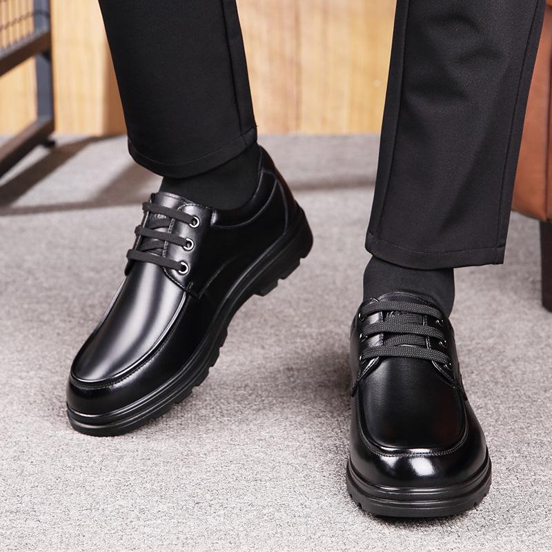 Old man's head men's shoes, spring business casual leather shoes men's work soft-soled leather shoes men JFC9603903