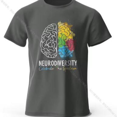 Creative Thinking Maps printed T-shirts, super soft round neck short-sleeved T-shirts for men and women