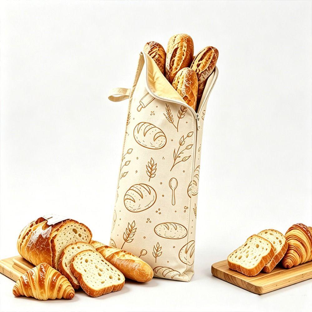 Beeswax Bread Storage Bag Reusable Toast Storage Bag Food Storage Bag Baguette Toast Storage