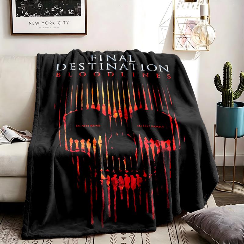 Final Destination Theme Blanket Suitable For The Sofa Camping And Travel Made Of Soft Flannel Material An Ideal Gift For Occasions Such As Birthday