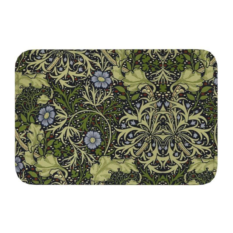 William Morris  Rug Front Floor Door Entrance Mats Indoor Textile Pattern Bath Kitchen Doormat Balcony Carpet Non-slip Floor Mat