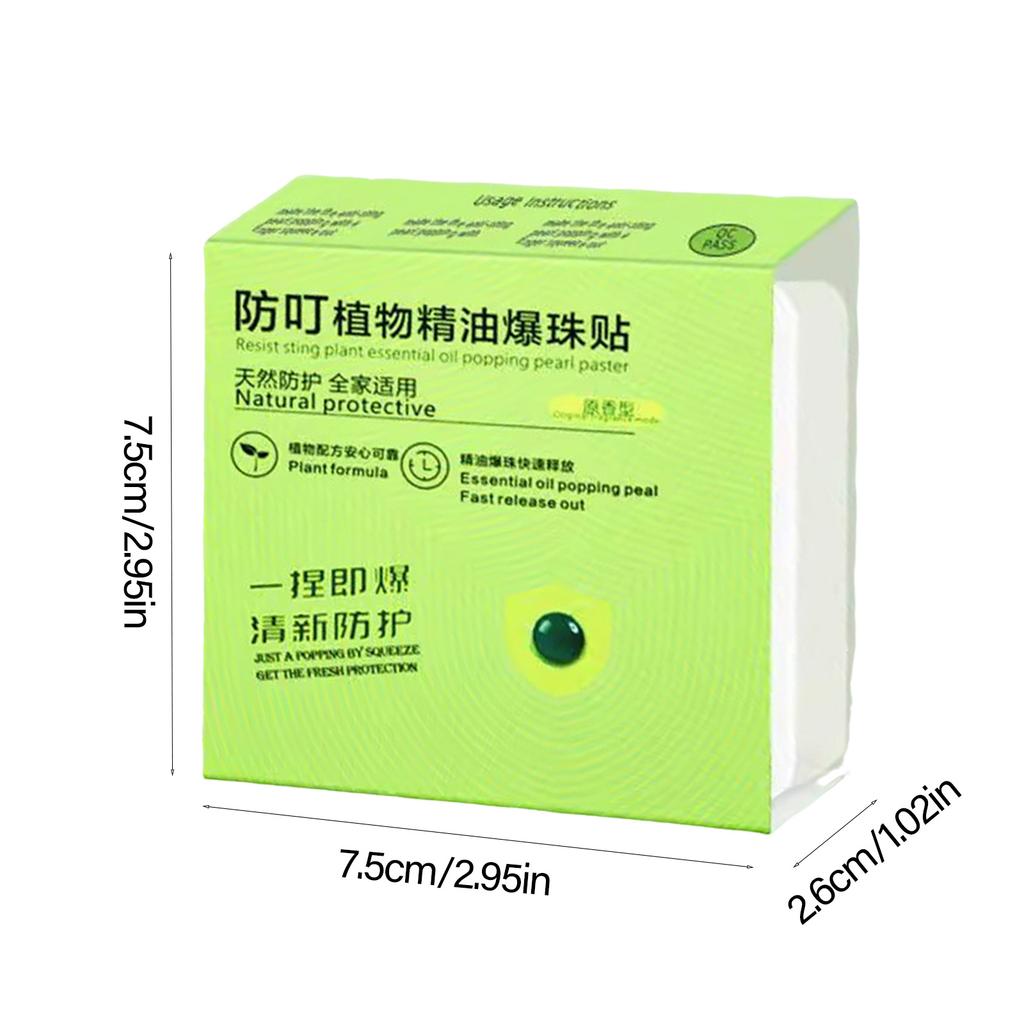 Natural Essential Oil Mosquito Repellent Beads Patch Safe For All Ages And Sensitive Skin Great For Outdoor Camping