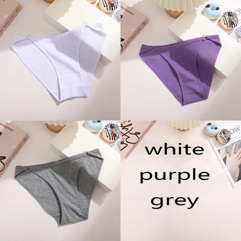 

FINETOO 3 шт./компл. хлопковые трусы для женщин, мягкие трусы с низкой посадкой, полосатое красочное женское нижнее белье, интимное нижнее белье-бикини M