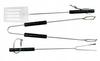 Set of Steel Grill Accessories and Utensils, 3 Pieces