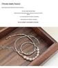 Yinruitai S925 Sterling Silver Slocum Pearl Spliced Necklace - High-End Versatile Clavicle Chain for Women