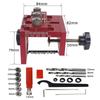 Adjustable 3-in-1 Wood Dowel and Panel Hole Puncher for Furniture Assembly