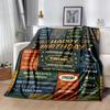 Happy Birthday Inspirational Quotes Blanket Comfortable Suitable for Sofa Picnics Office All-Season Use Digital Print Gifts For Family Or Friends