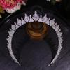 ASNORA CZ Diadem Crystal Headband Luxury Wedding Tiara and Crown Hair Band Jewelry Bridal Hair Accessories A1698