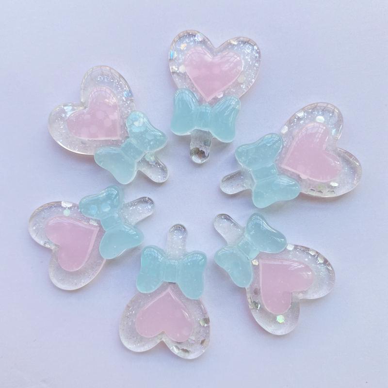 10Pcs Cute New Mixed Shiny Lollipop Flatback Cabochon Scrapbook Kawaii DIY Embellishments Accessories F97