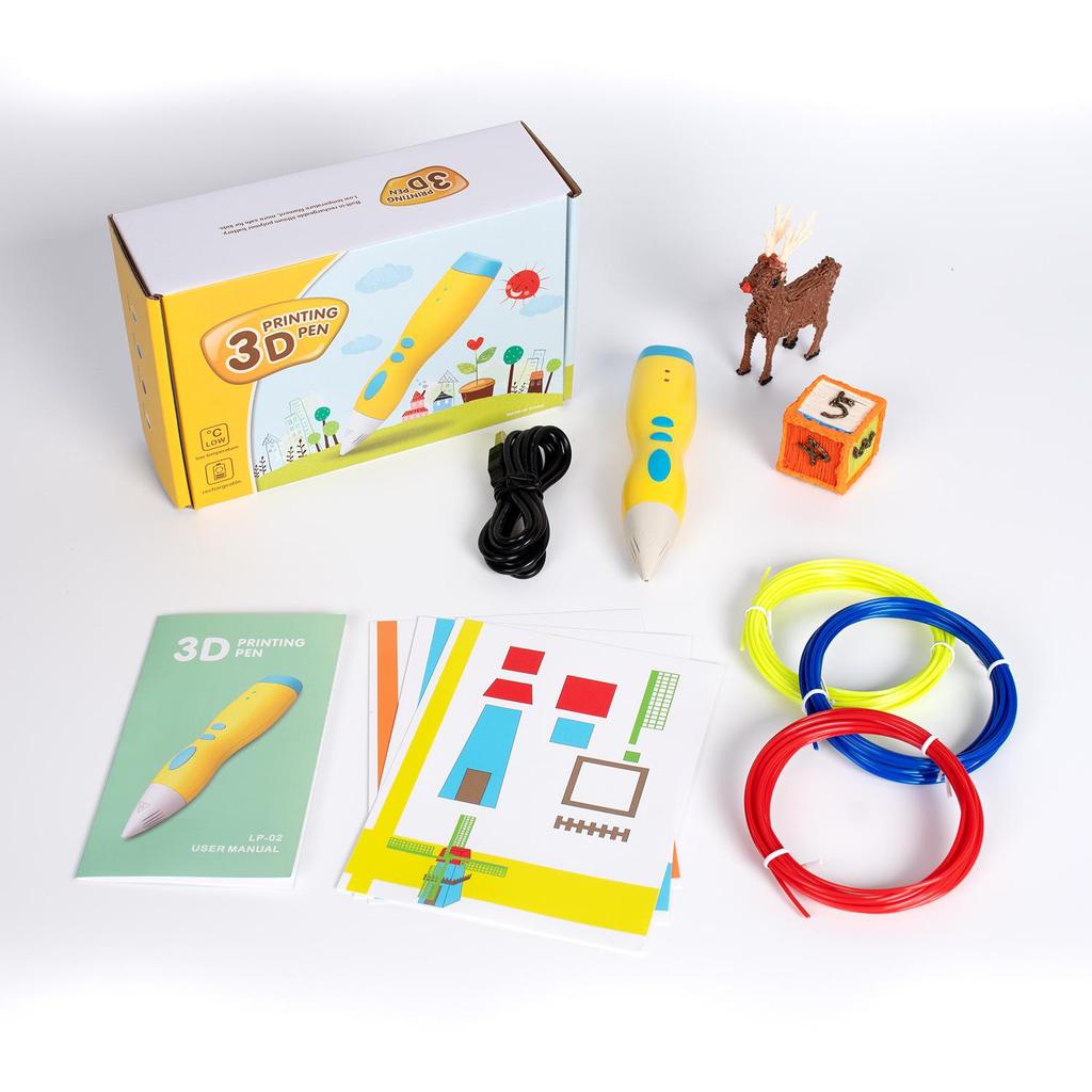 Rechargeable Low Temperature 3D Printing Pen for Kids - 1100mAh PCL Children's Day Gift