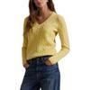 Polo Ralph Lauren V-Neck Pullover Cable Knit Sweater Women sweater 211971866-007