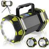 LED Camping Lantern Flashlight Spotlight Rechargeable Portable Super Bright Outdoor Emergency Light Searchlight Lamp Waterproof for Hiking Fishing