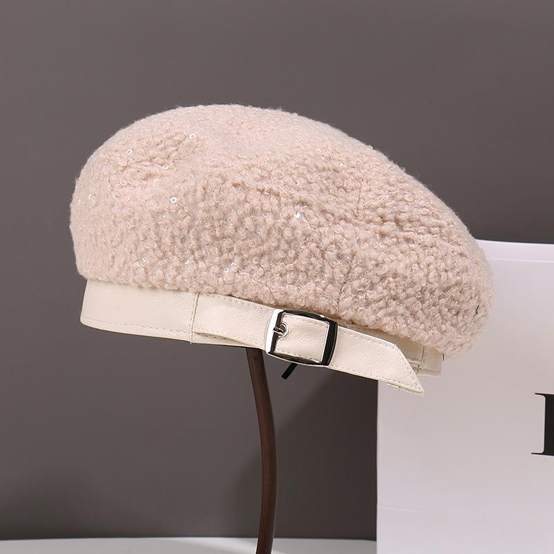 Fashion Autumn and Winter Small Face Big Head Circumference Beret Children Fashion Warm Painter Hat Versatile Newsboy Hat