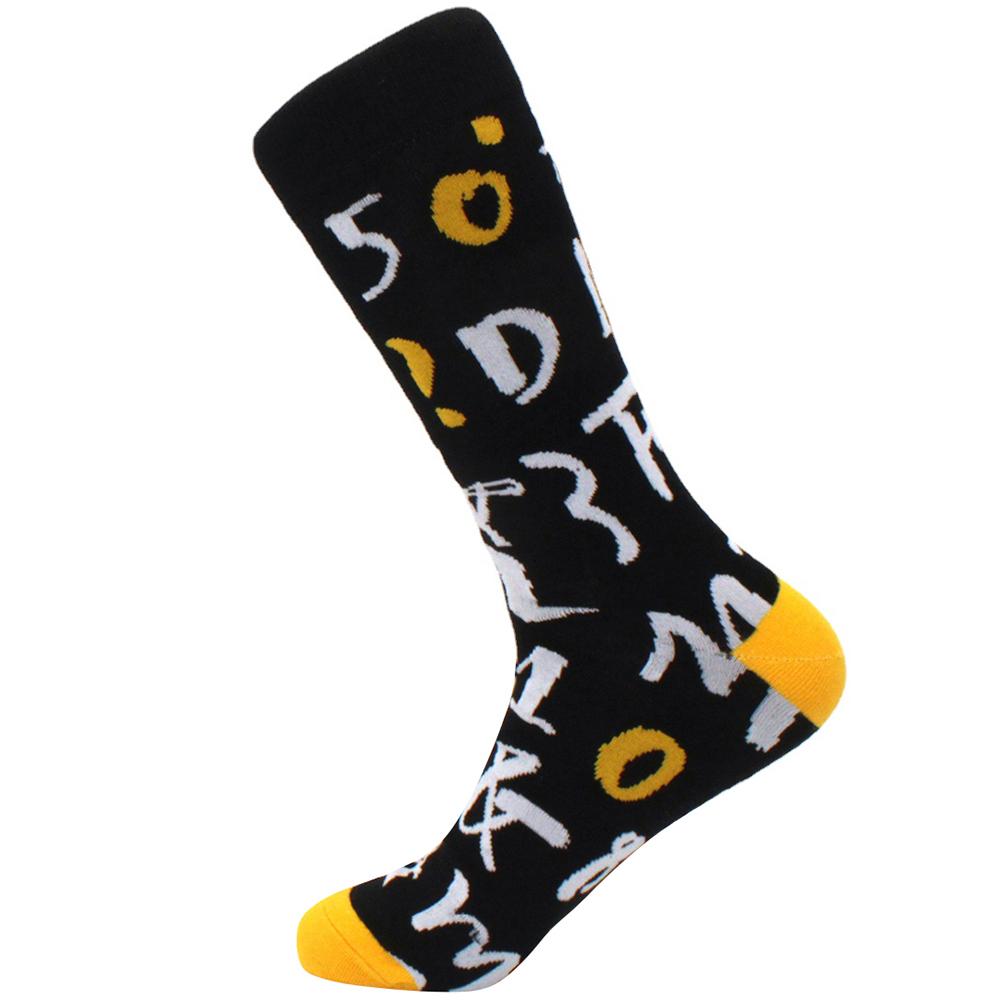 Calcetines de invierno coloridos para hombre algodón peinado suave de llevar cálidos Divertidos Felices hombre mujer calcetines largos Calcetines de hombre vestido de negocios