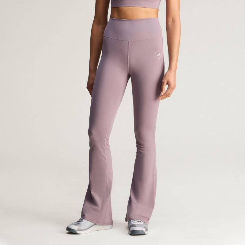 Adidas × Stella McCartney High-Waisted Soft Comfortable Fitted Flared Sports Trousers Women Bottoms KF9110
