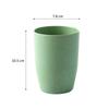 Northern Europe Beige Wheat Stem Tooth Cup Bathroom Mouthwash Mug Round Easy Clean Lightweight Stackable Eco Friendly Rinsing