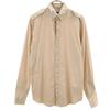 Made In Italy Long Sleeve Skinny Button Down Shirt 38 Beige Men's Used