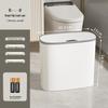 Smart Bathroom Sensor Trash Can - Quiet Flip-Top with Gentle Open/Close