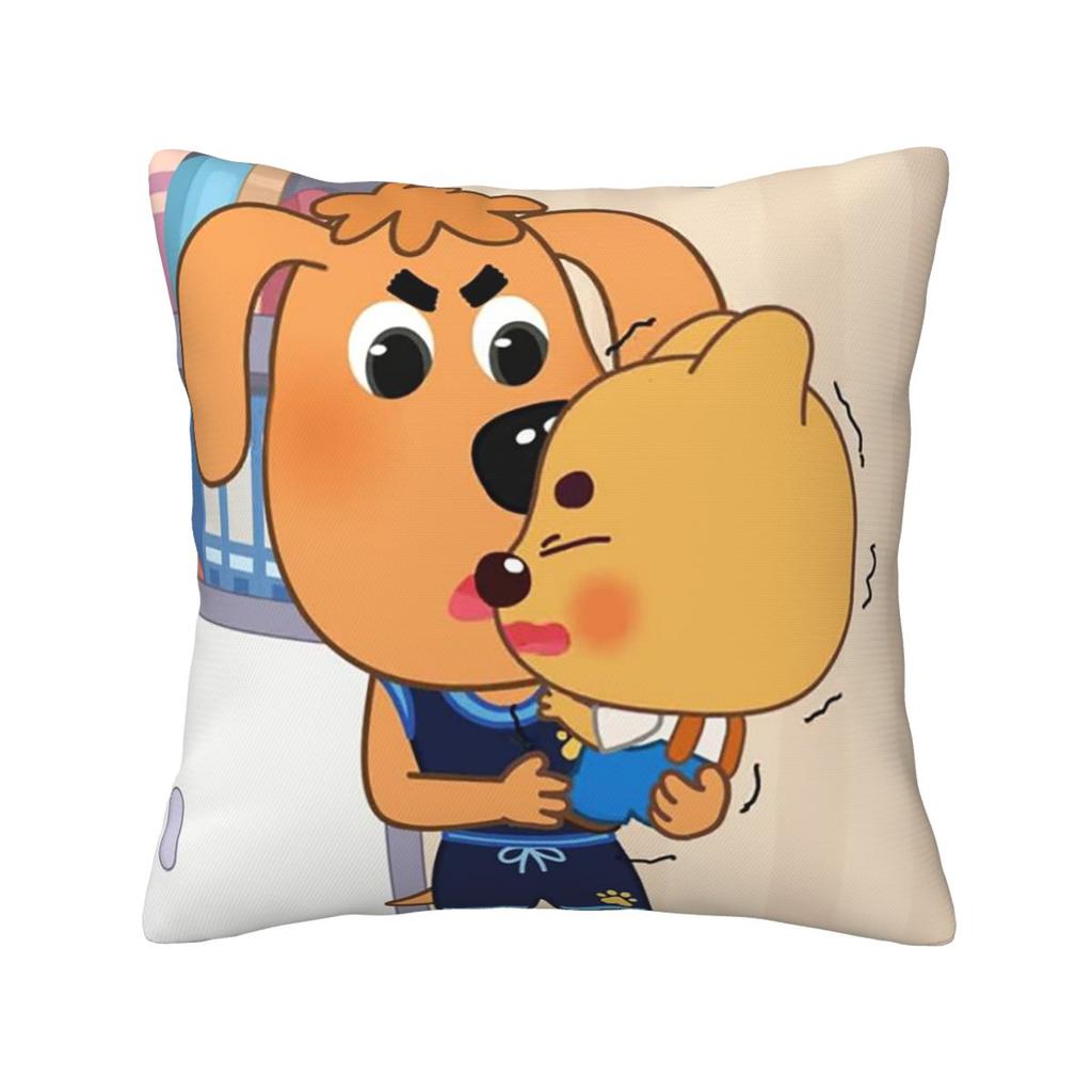 Sheriff Labrador Square Pillowcase Pillow Cover Cushion Zip Decorative Comfort Throw Pillow for Home Bedroom