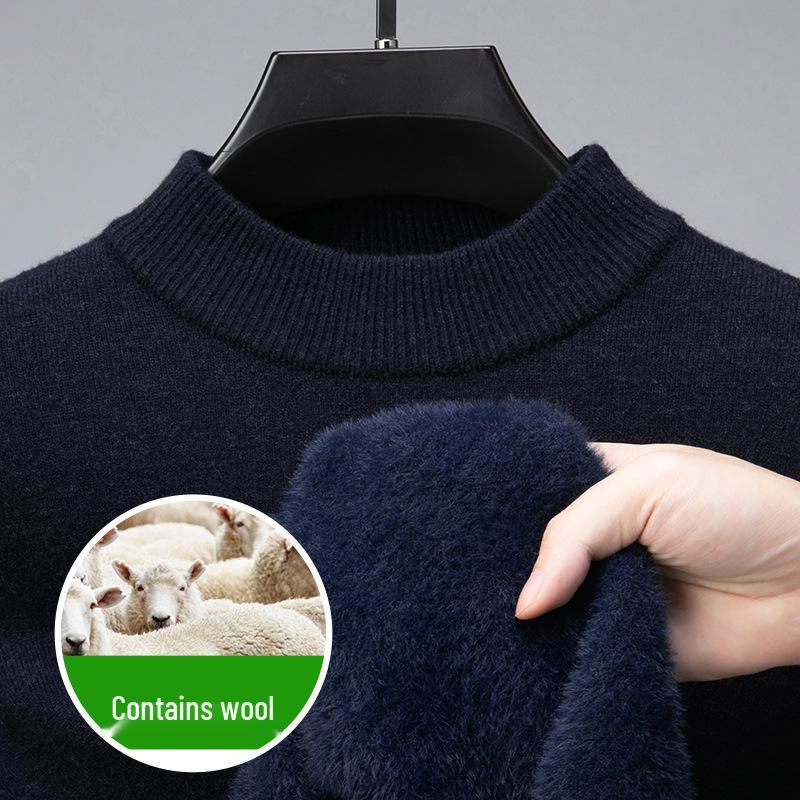 Men's Luxe Wool Half-High Collar Sweater 2024 - Autumn/Winter Collection