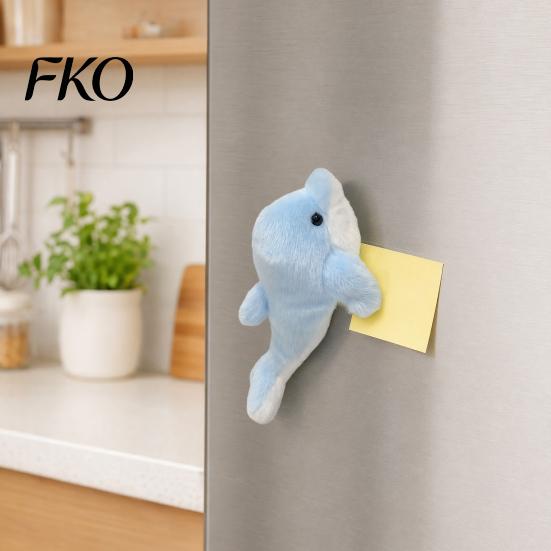 Plush Fridge Magnet Magnetic Toy, Cute Stuffed Animal Magnet, Strong Decor Lovely Sleek Shape for Dashboard, Side Mirror, Refrigerator,
