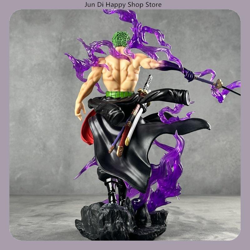 33cm One Piece Roronoa Zoro Enma Sword Wielding Standing Pose Anime Figure Statue Desktop Decoration Gift