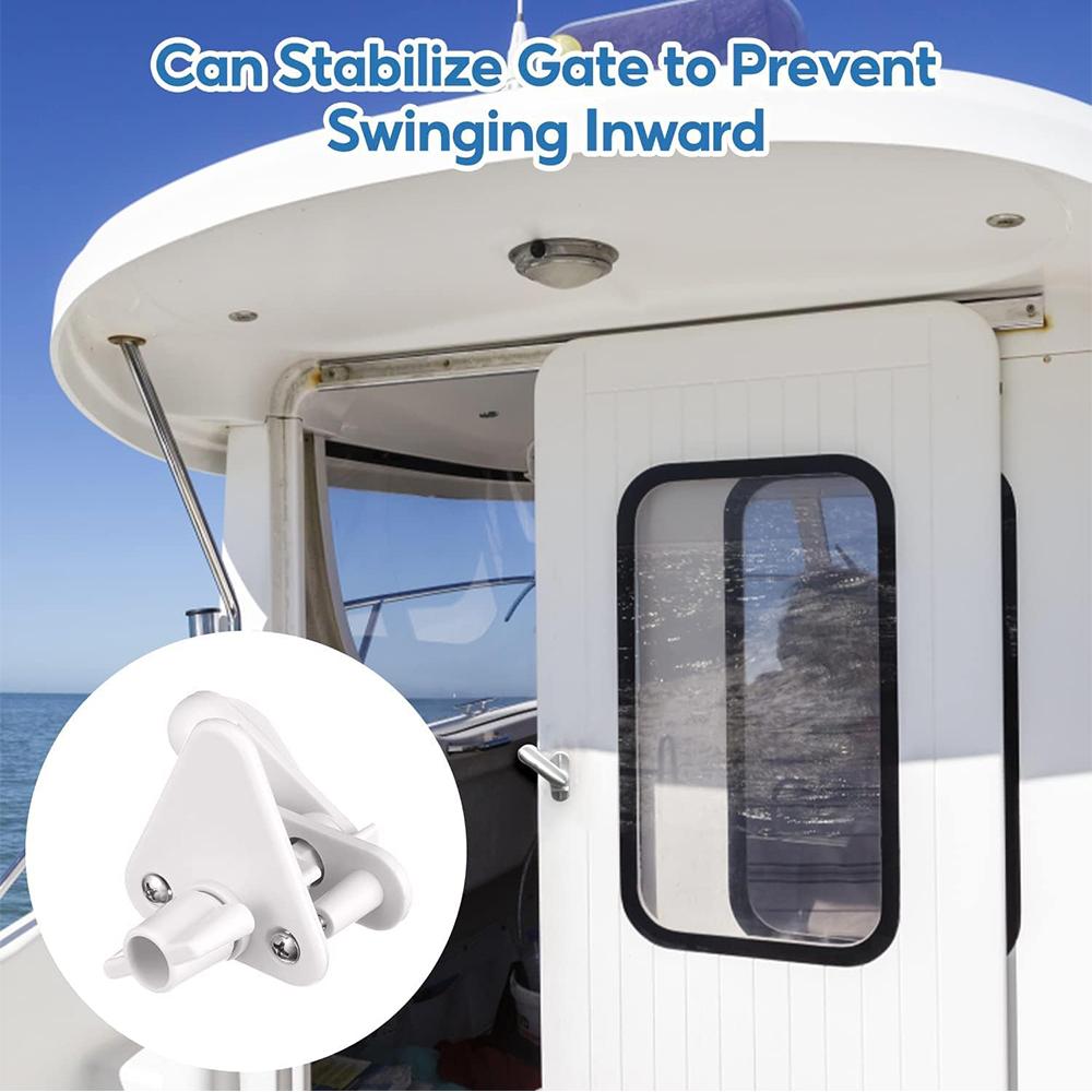 2 Sets of Pontoon Boat Gate Latch Replacement Safety Door Latches Kit Plastic