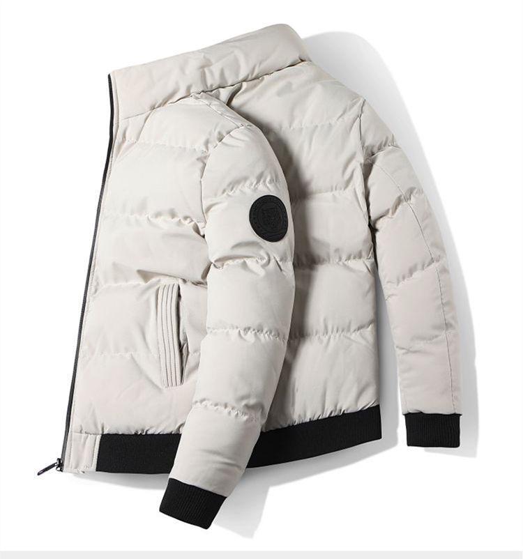 Pánská volná zimní bunda se stojáčkem 2023 - Všestranný, hřejivý, zesílený kabát z prachového peří a bavlny