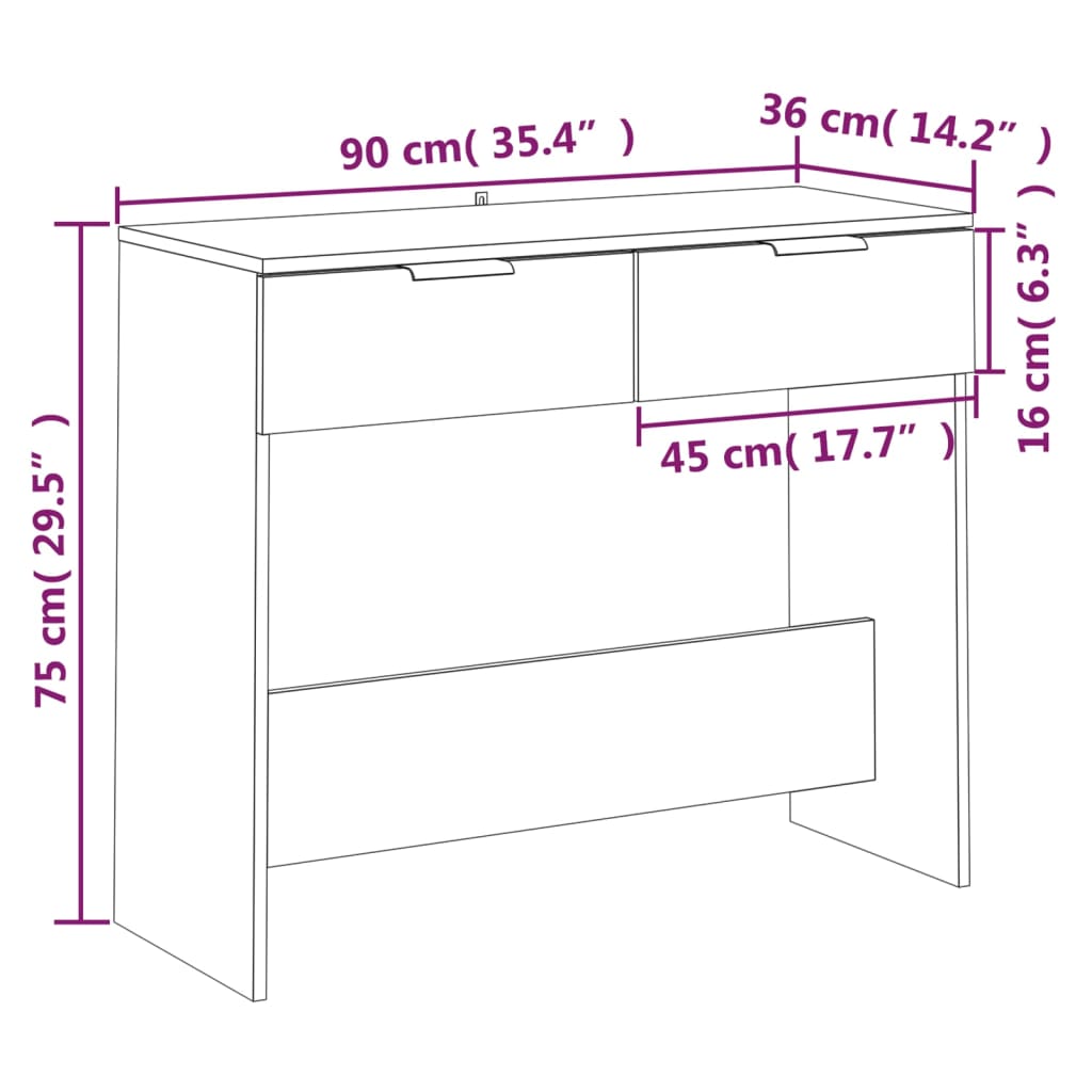 Konsolentisch, Starter Tisch, Wohnzimmer Beistelltisch, Dekorativer Tisch Im Eingangsbereich, Multifunktionstisch, 90x36x75 Cm