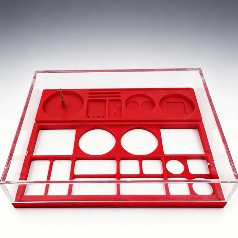 Detachable Watch Parts Storage Box for Repair Sorting, Tray Case for Small Screws Springs Gears and Daily Part Storage
