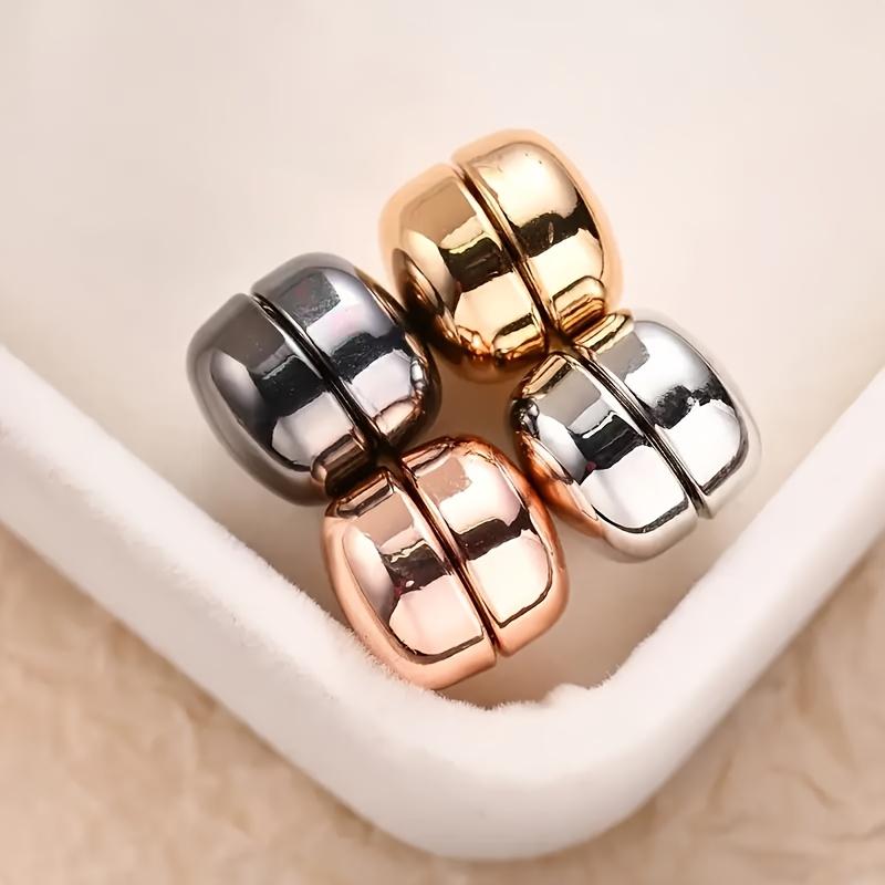 4 Pieces of Fashionable Shirts and Pants Magnetic Clips, Compact Detachable Magnetic Fasteners
