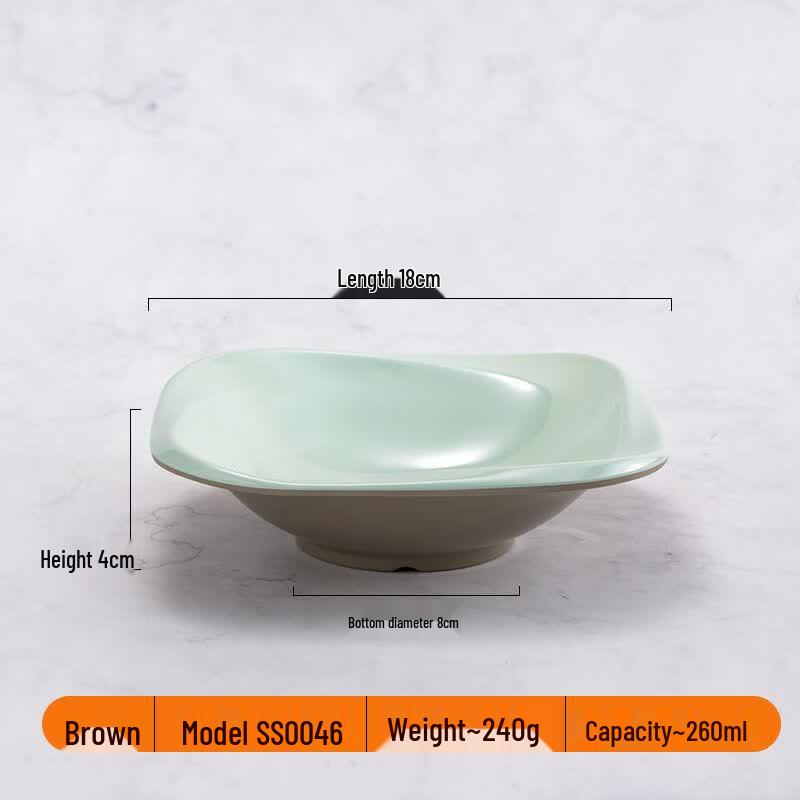 ZISIZ Nordic Style Melamine Square Bowls